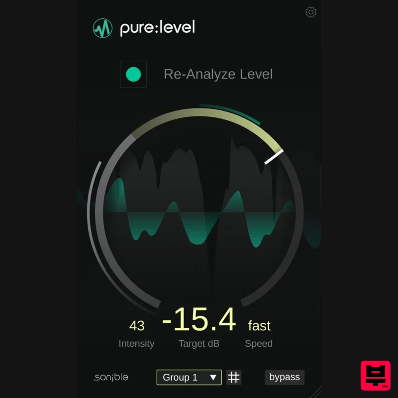 sonible pure:level - Metering