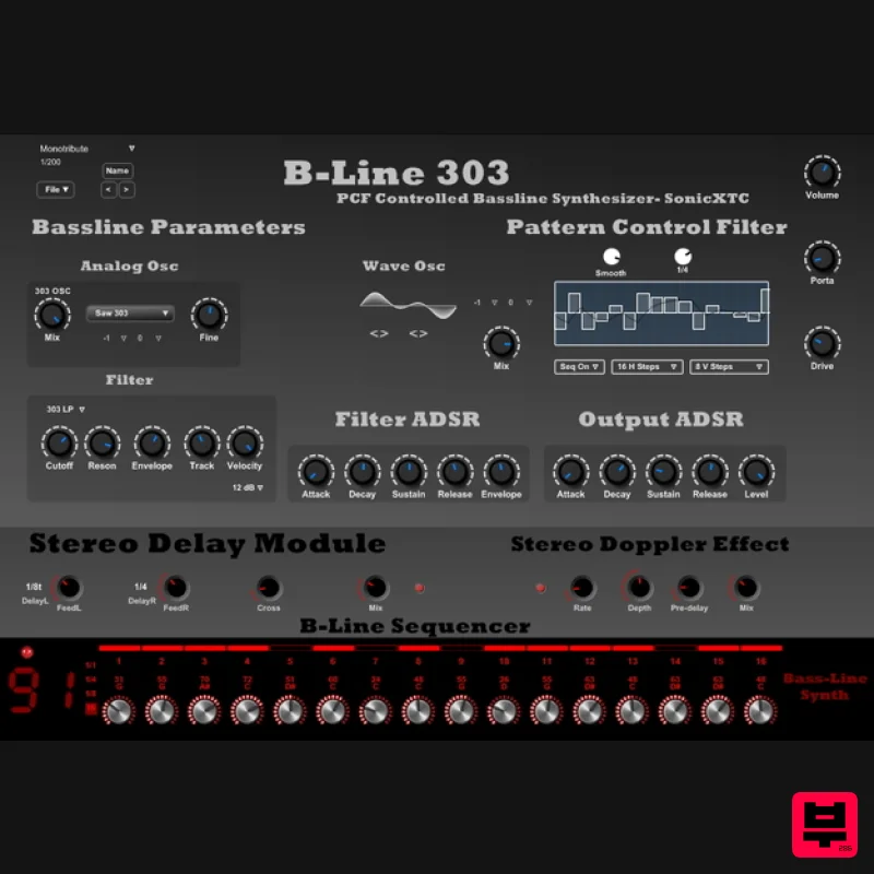 SonicXTC B-Line 303 - Synth