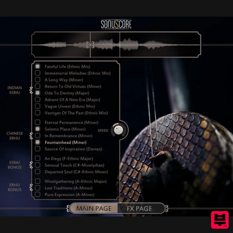 Sonuscore Ethnic String Phrases - Esraj & Erhu - Kontakt Instrument