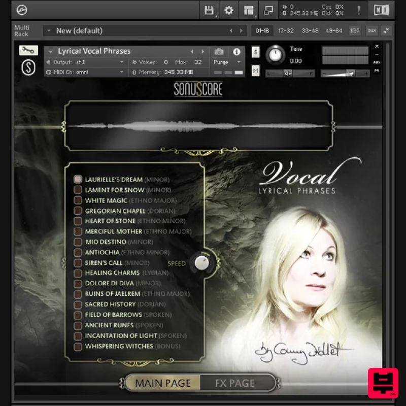 Sonuscore Lyrical Vocal Phrases - Kontakt Instrument