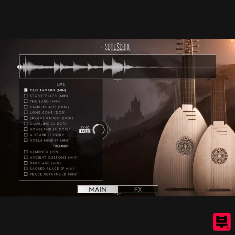 Sonuscore Medieval Phrases: Lute & Theorbo - Kontakt Instrument