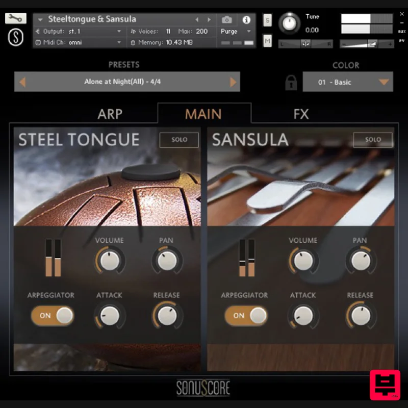 Sonuscore Origins Vol.1: Steel Tongue & Sansula - Kontakt Instrument