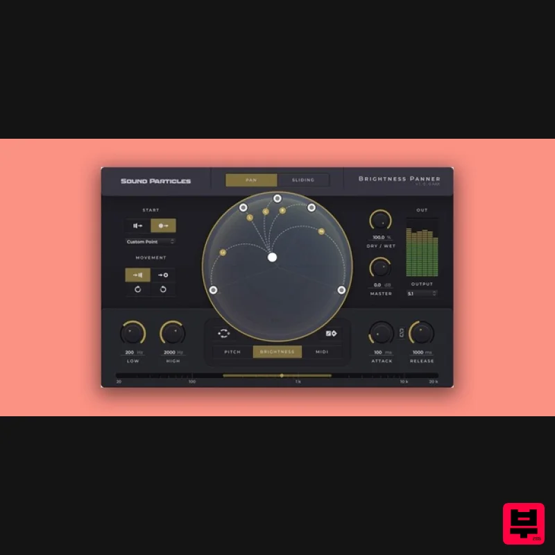 Sound Particles Brightness Panner | Educational Version - Stereo Width