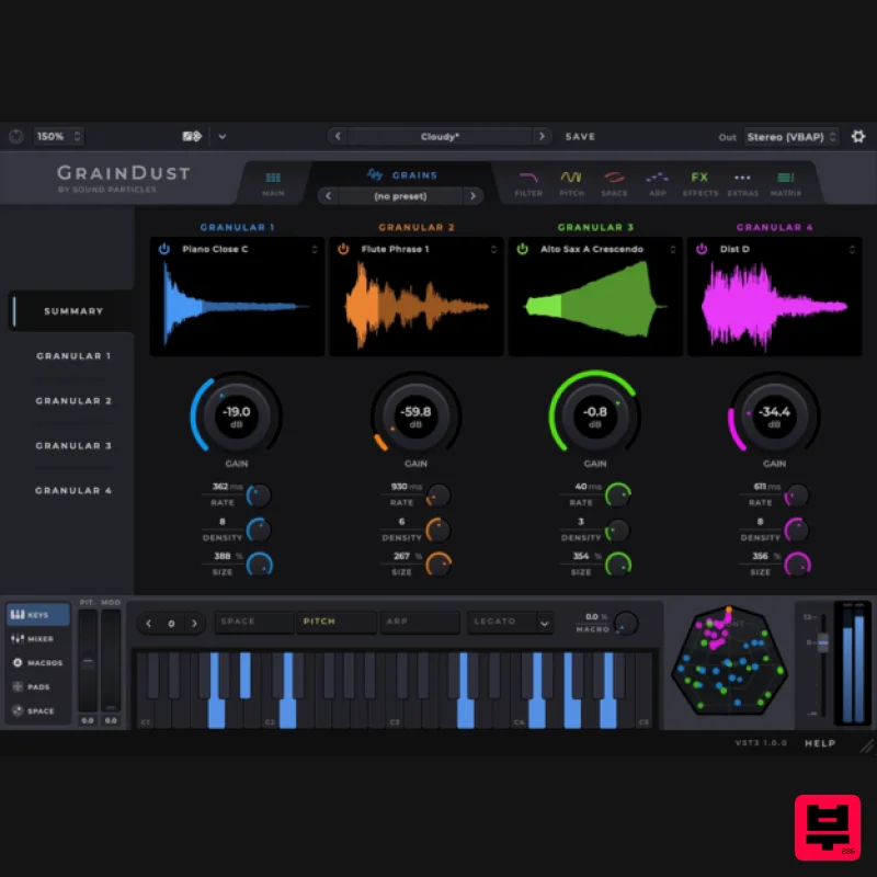 Sound Particles GrainDust - Synth