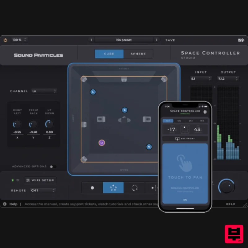 Sound Particles Space Controller Standard | Educational Version - Stereo Width
