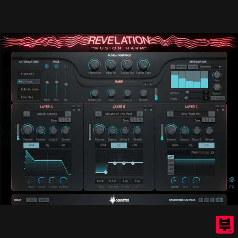 Sound Yeti Revelation Fusion Harp - Kontakt Instrument