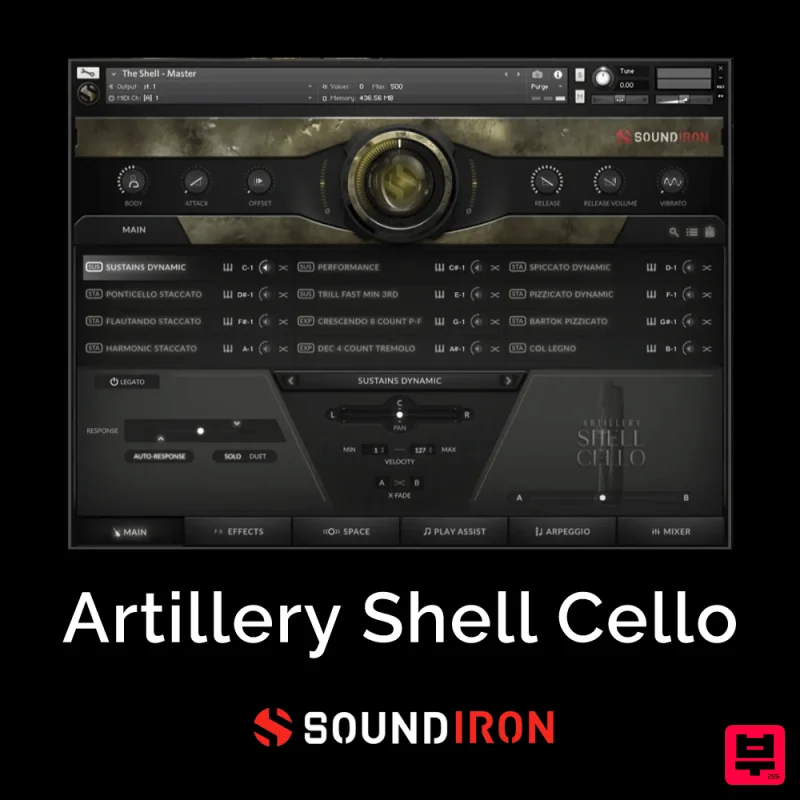 Soundiron Artillery Shell Cello - Kontakt Instrument