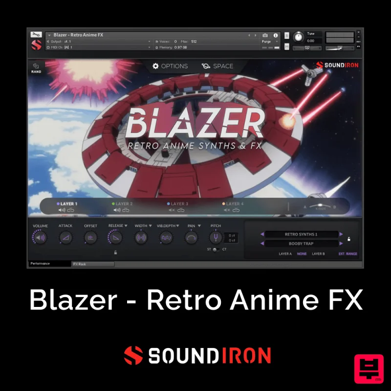 Soundiron Blazer - Retro Anime FX - Kontakt Instrument