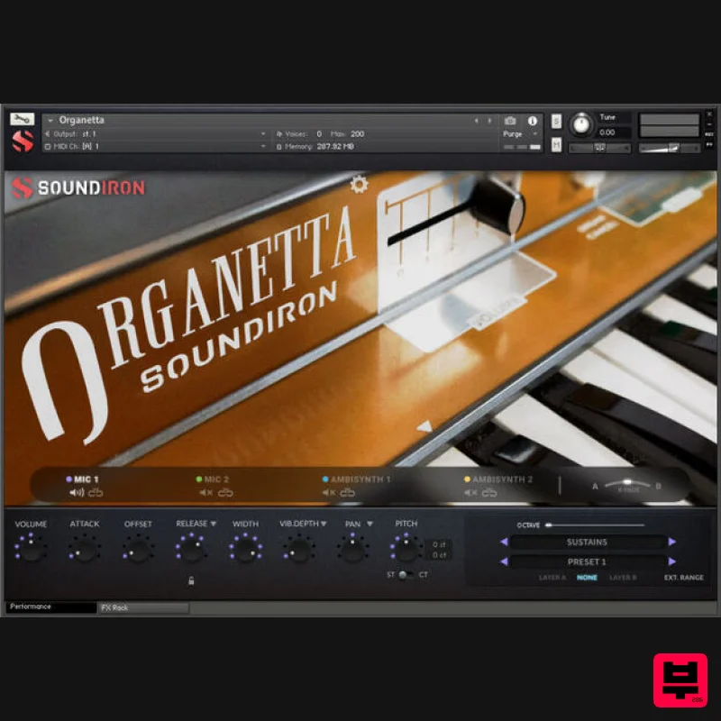 Soundiron Organetta - Kontakt Instrument