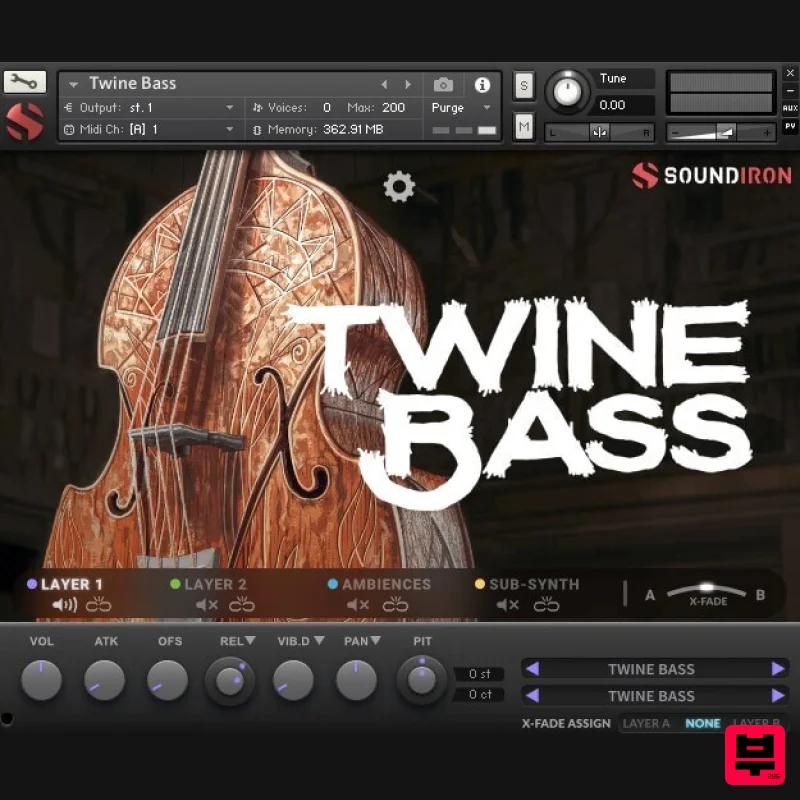 Soundiron Twine Bass - Kontakt Instrument