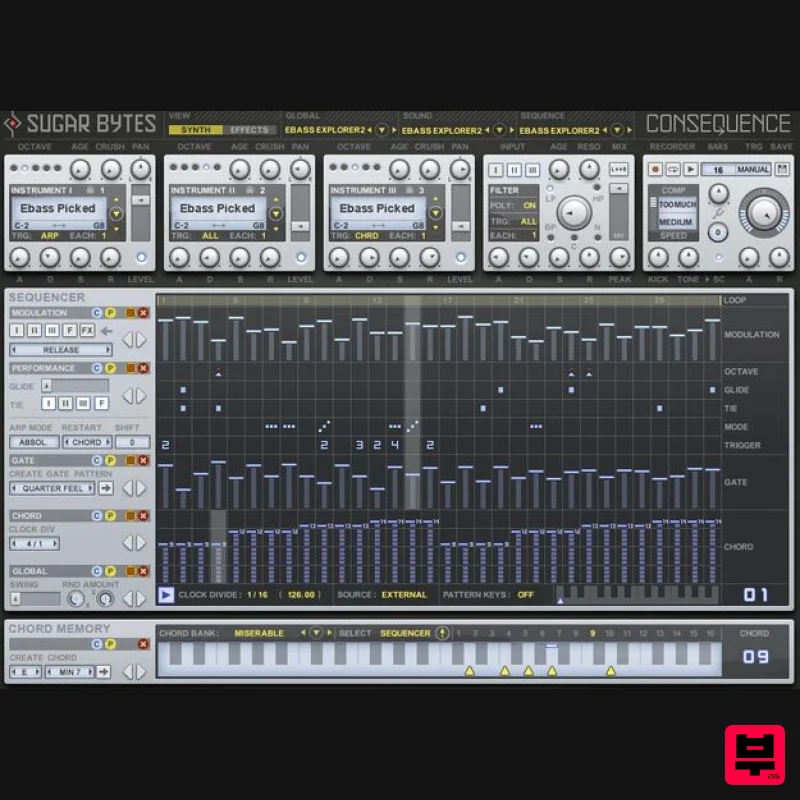 Sugar Bytes Consequence - Professional Music Instrument Photo