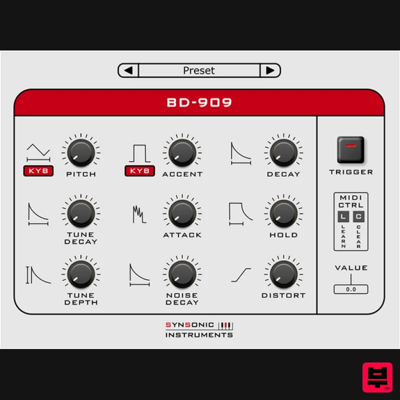 Synsonic Instruments Synsonic BD-909 - Drum Machine