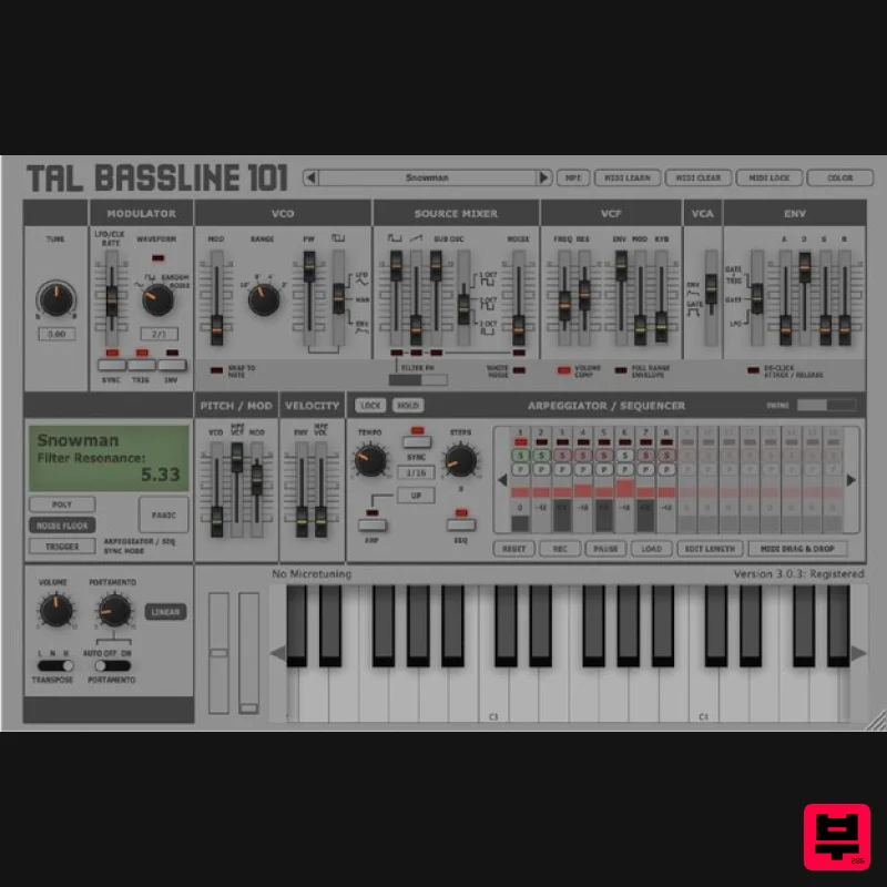 TAL TAL-BassLine-101 - Synth