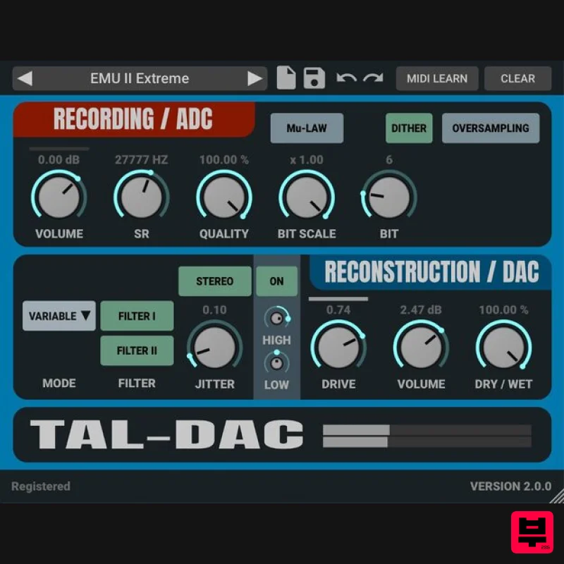 TAL TAL-DAC - Multi Effect