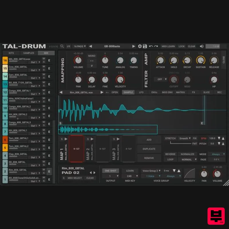 TAL TAL-Drum - Sampler