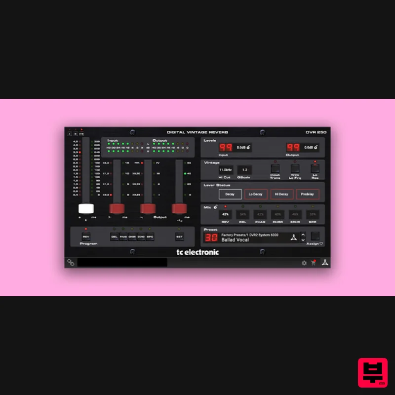 TC Electronic DVR 250 - Digital Vintage Reverb - Reverb