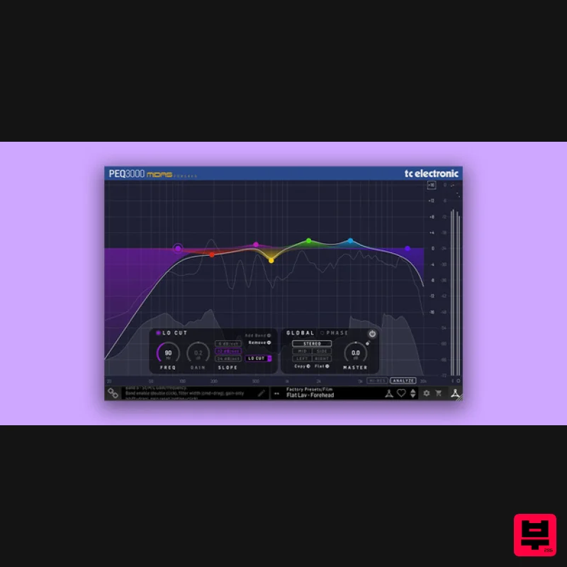 TC Electronic PEQ 3000 - Versatile 2x12 Midas EQ - EQ