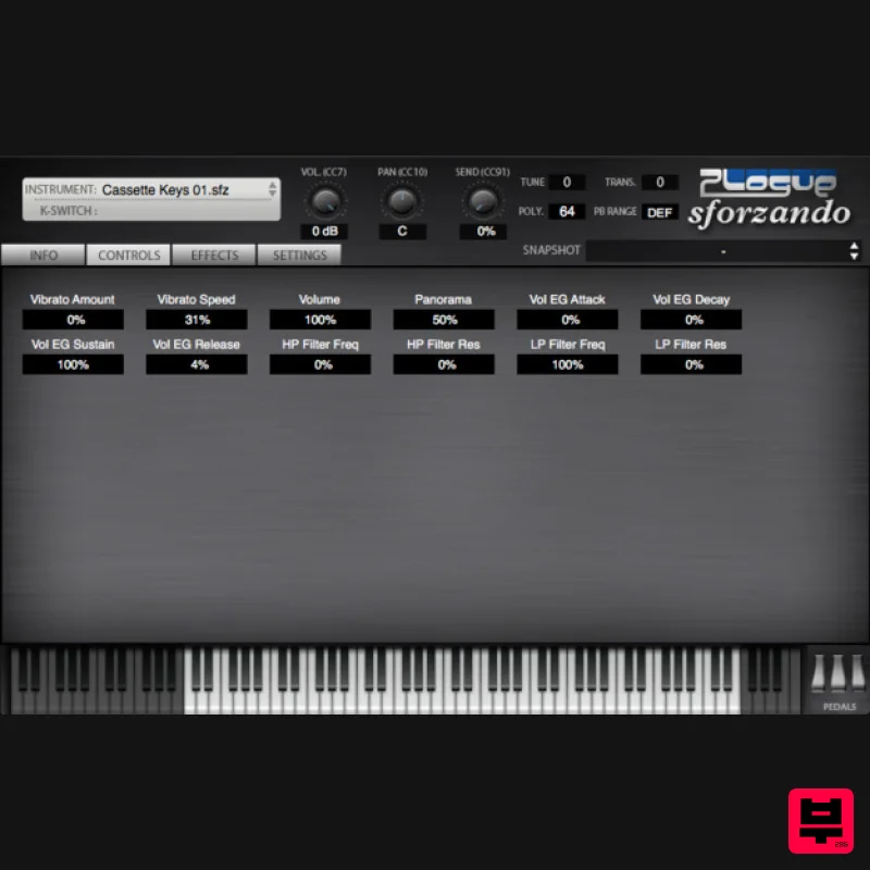 THEPHONOLOOP Cassette Keys.01 for SFZ Player - Expansion Packs