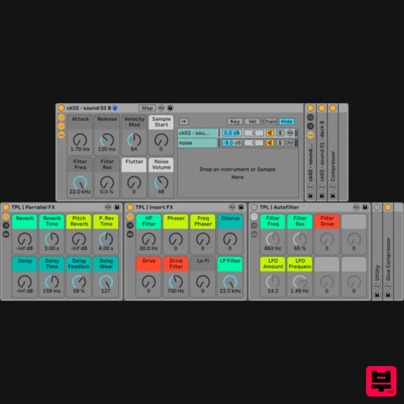 THEPHONOLOOP Cassette Keys.02 for Ableton - Ableton Racks