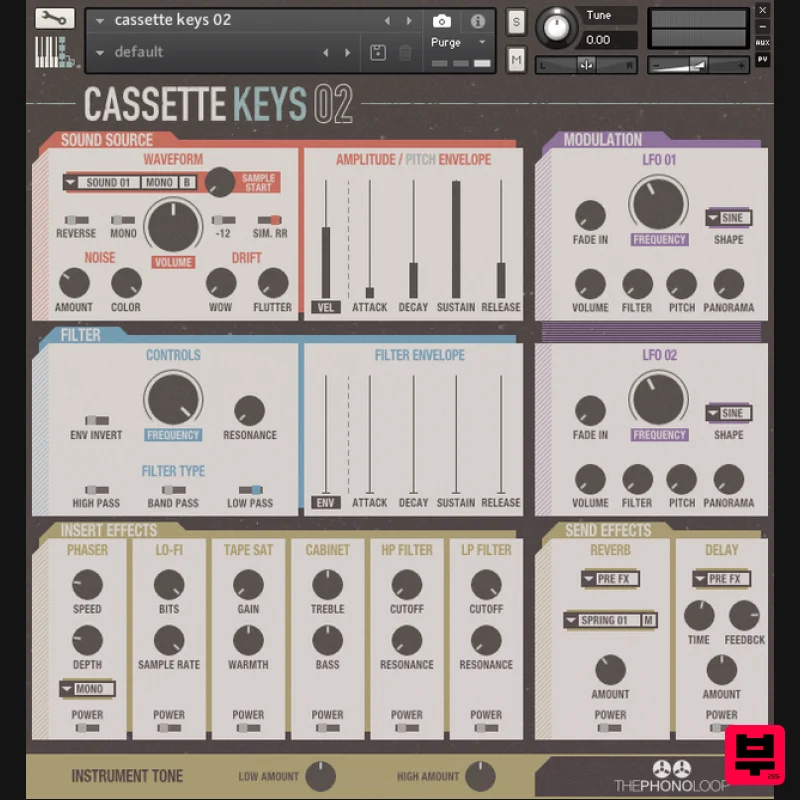 THEPHONOLOOP Cassette Keys.02 for Kontakt - Kontakt Instrument