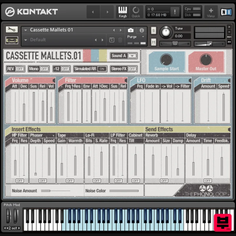 THEPHONOLOOP Cassette Mallets.01 for Kontakt - Kontakt Instrument