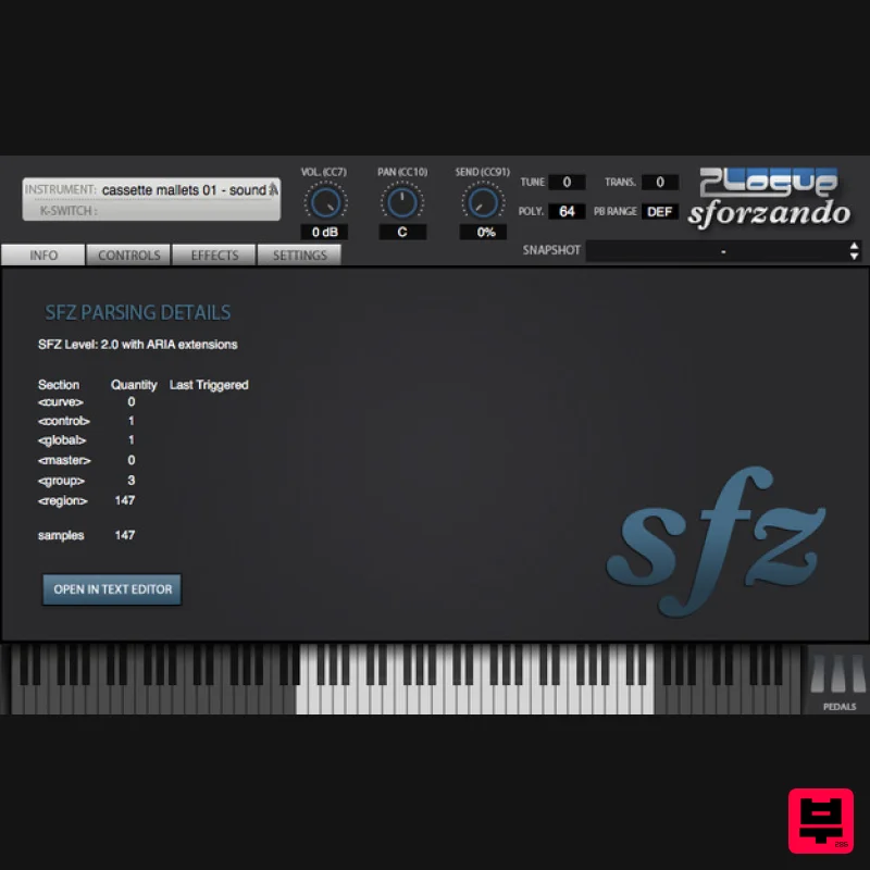 THEPHONOLOOP Cassette Mallets.01 for SFZ Player - Expansion Packs