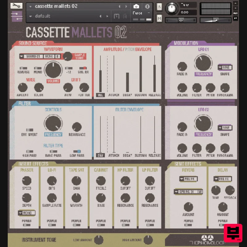 THEPHONOLOOP Cassette Mallets.02 for Kontakt - Kontakt Instrument