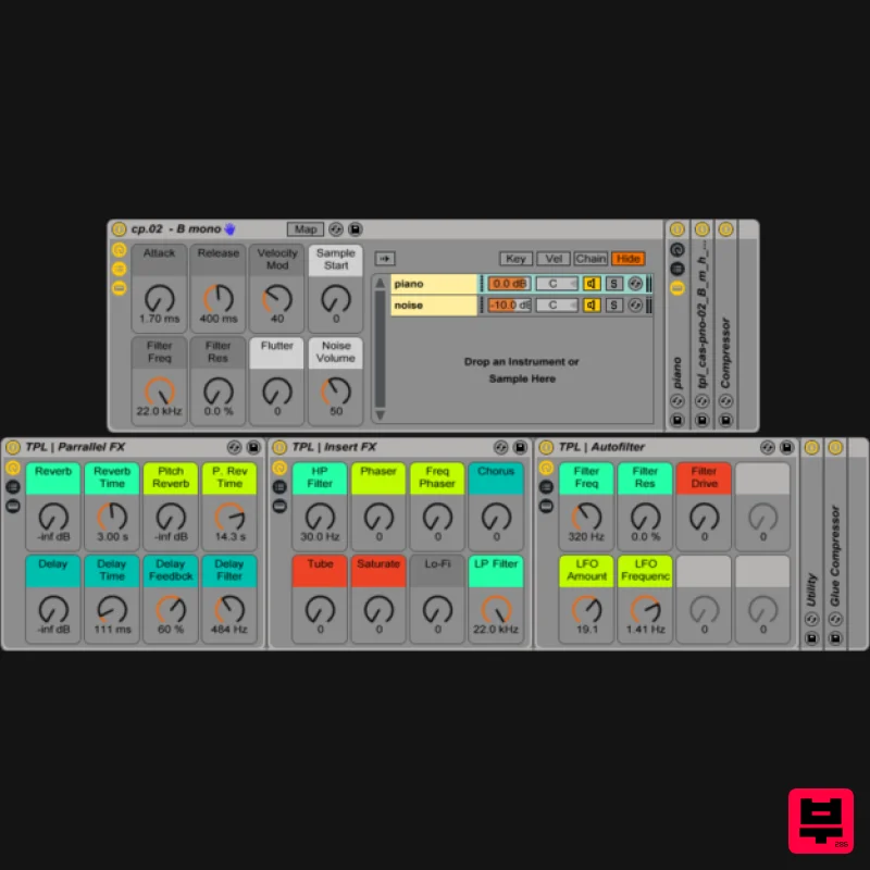 THEPHONOLOOP Cassette Piano.02 Ableton - Ableton Racks