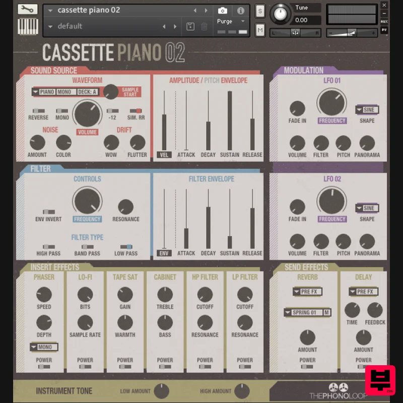 THEPHONOLOOP Cassette Piano.02 Kontakt - Kontakt Instrument