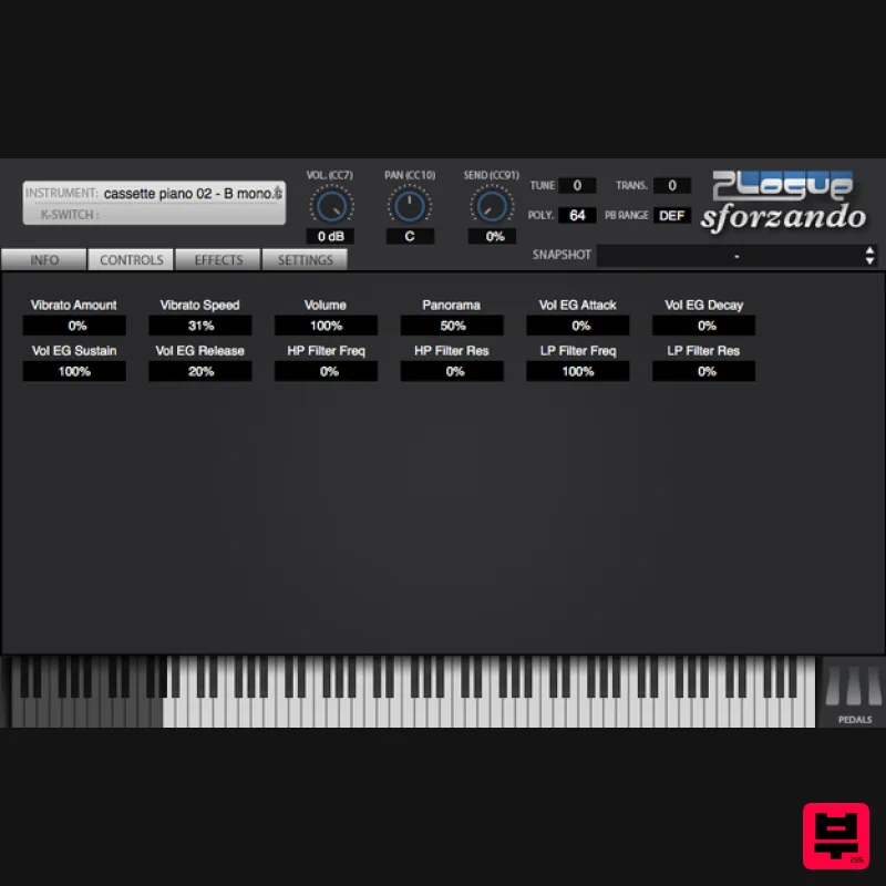 THEPHONOLOOP Cassette Piano.02 SFZ - Expansion Packs