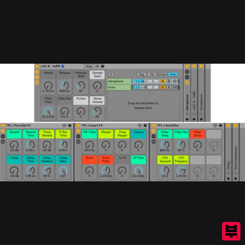 THEPHONOLOOP Cassette Vibraphone for Ableton - Ableton Racks