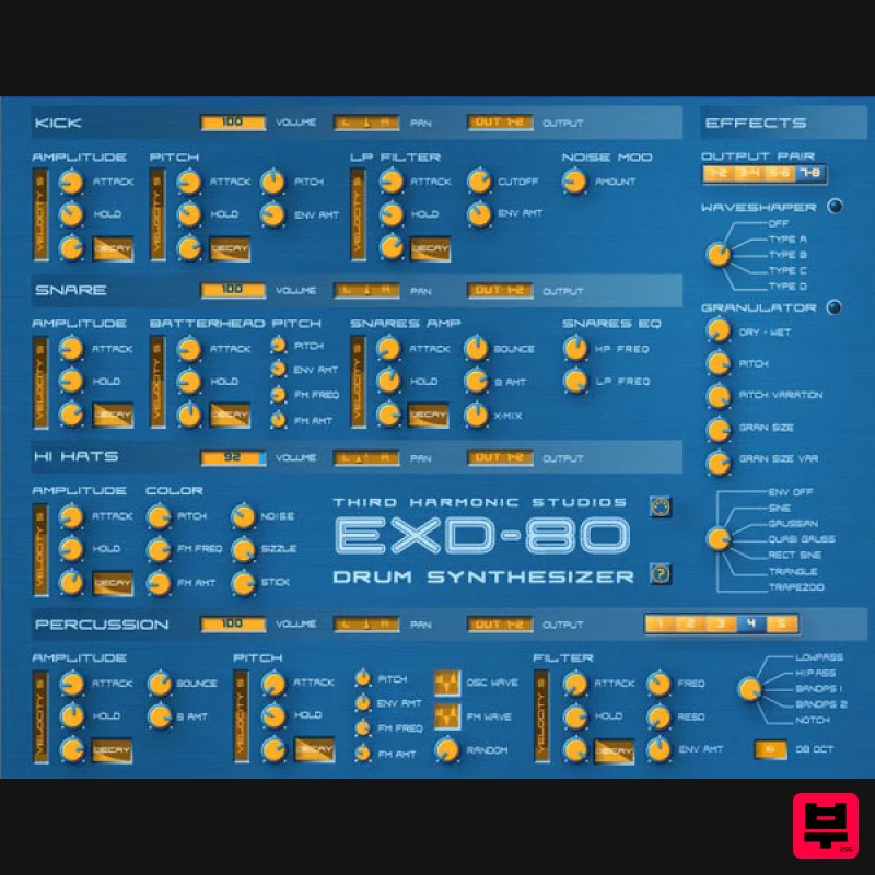 Third Harmonic Studios EXD-80 - Drum Machine