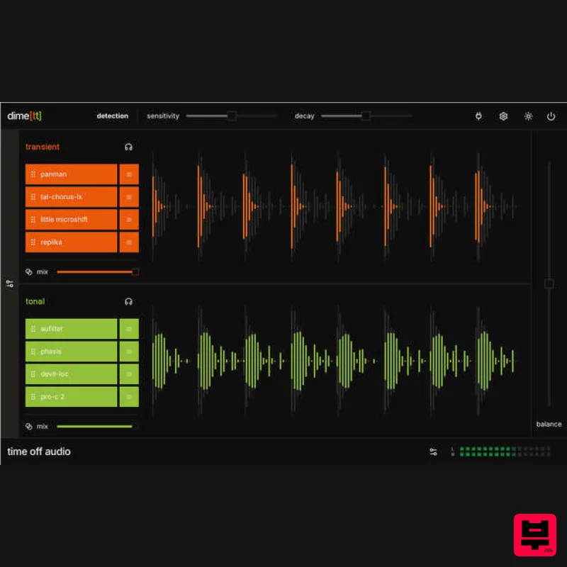 time off audio dime[tt] - Transient Shaper
