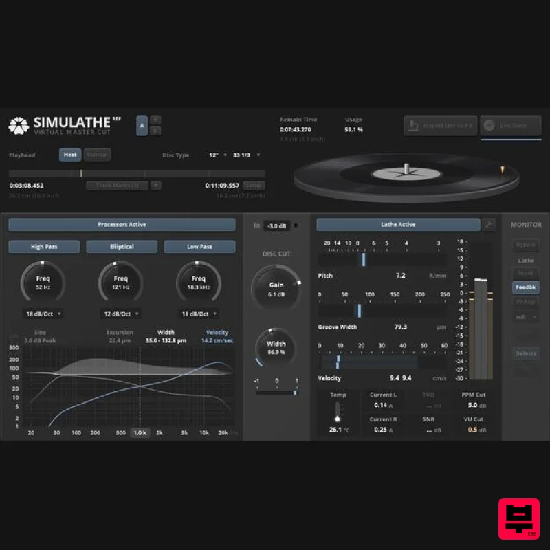 Tokyo Dawn Labs TDR SimuLathe REF - Mastering