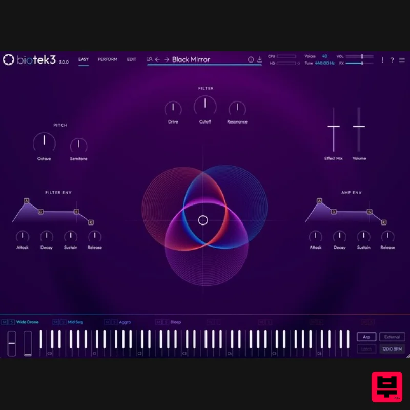 Tracktion BioTek 3 - Synth