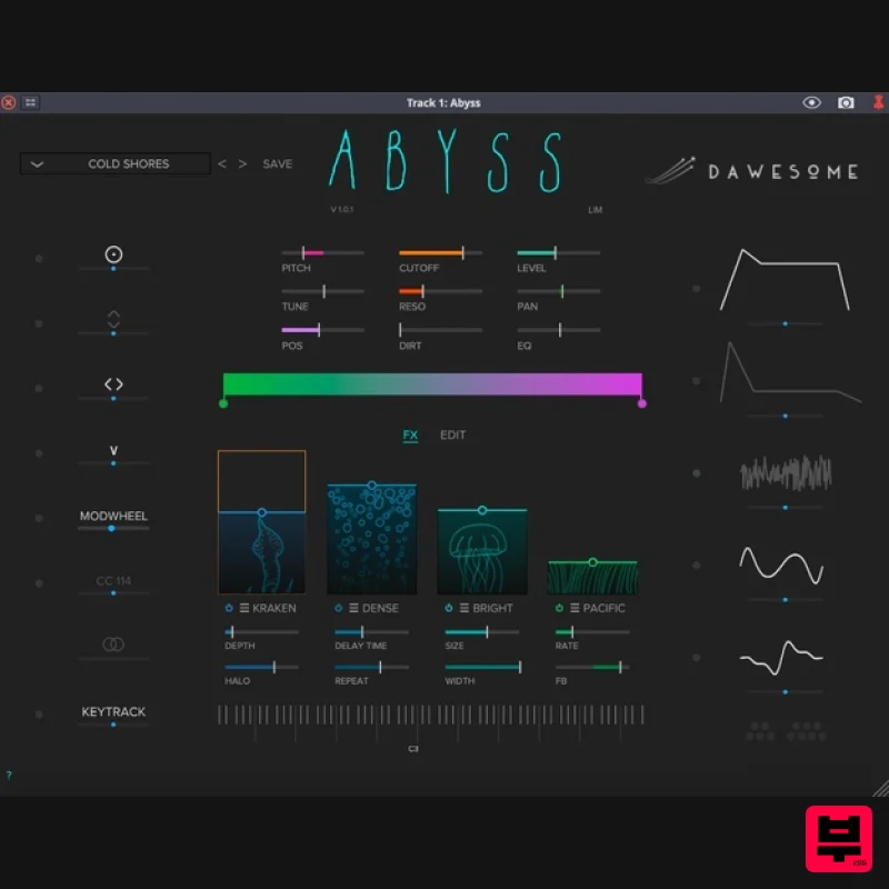 Tracktion Dawesome Abyss - Synth