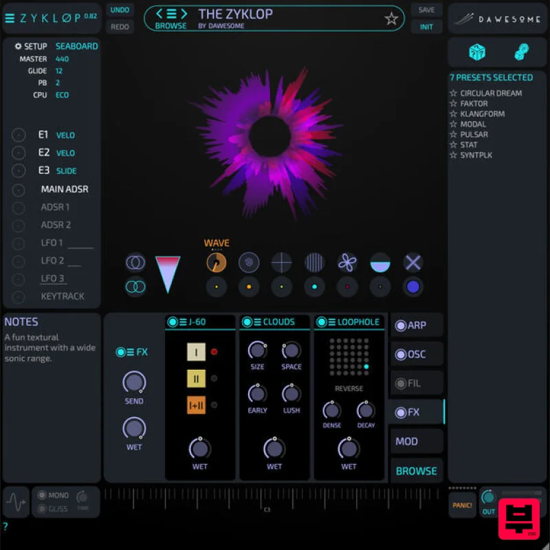 Tracktion Dawesome Zyklop - Synth