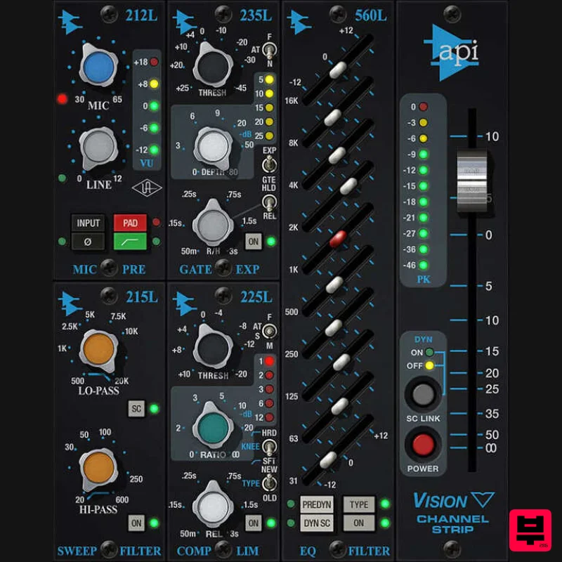 Universal Audio API Vision Channel Strip - Channel Strip