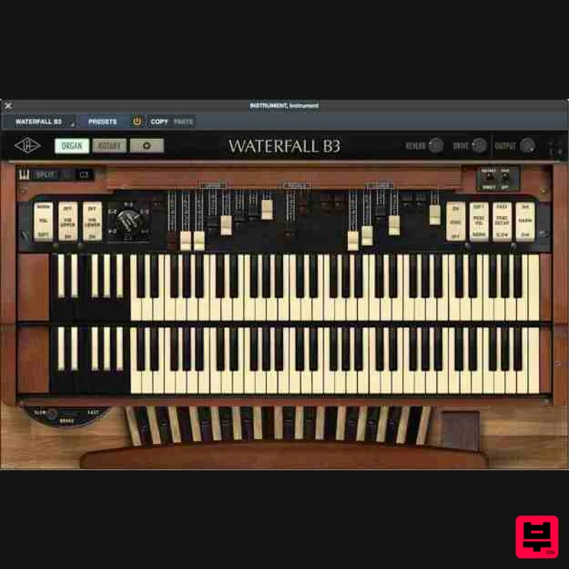 Universal Audio Waterfall B3 Organ - Virtual Instruments