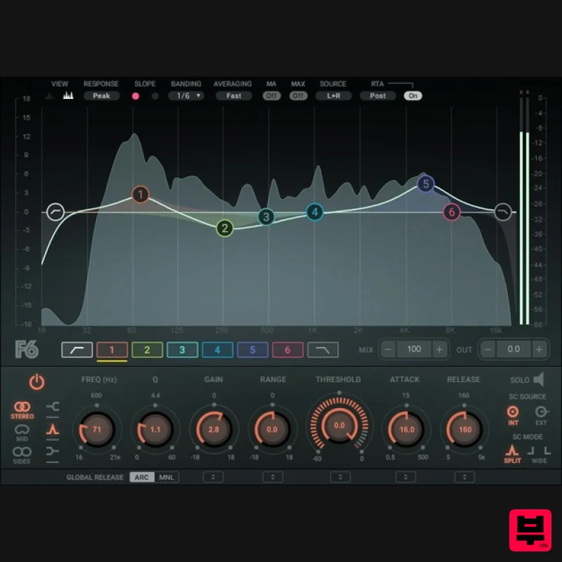 Waves F6 Floating-Band Dynamic EQ - EQ
