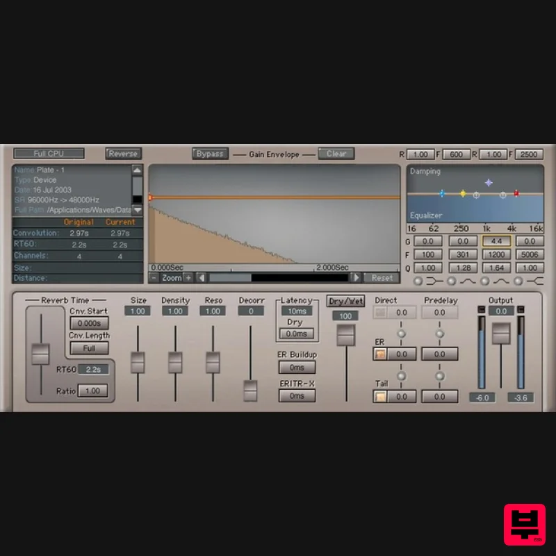 Waves IR1 Convolution Reverb - Reverb