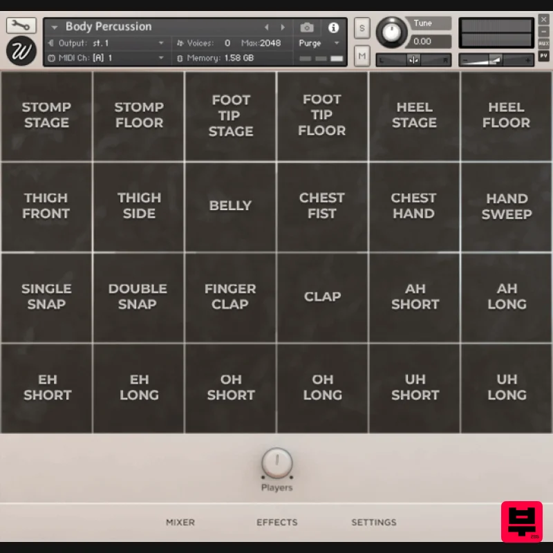 Wavesfactory Body Percussion - Kontakt Instrument