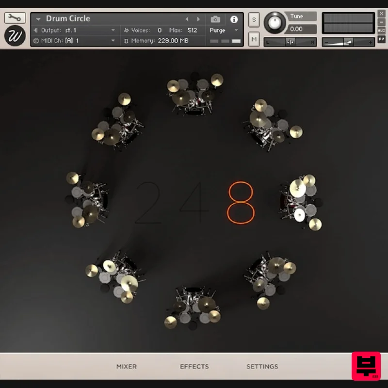 Wavesfactory Drum Circle - Kontakt Instrument