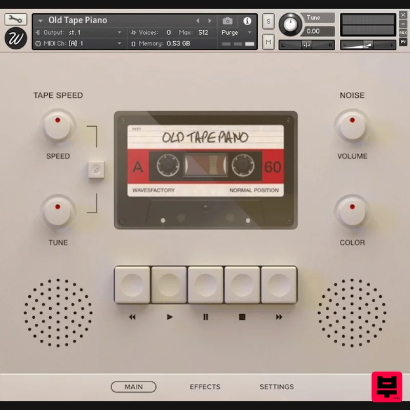 Wavesfactory Old Tape Piano - Kontakt Instrument