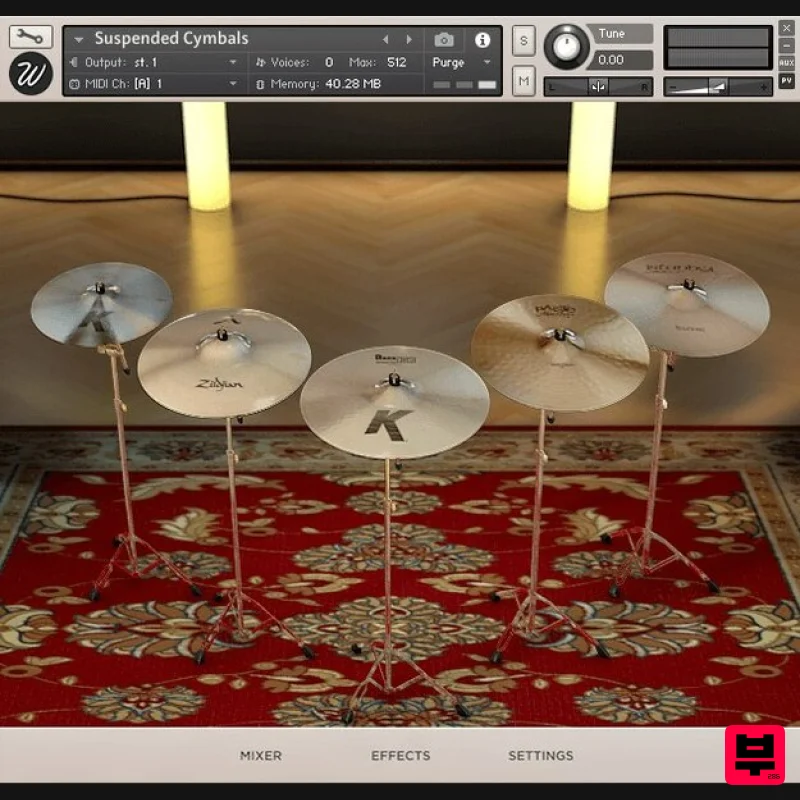 Wavesfactory Suspended Cymbals - Kontakt Instrument