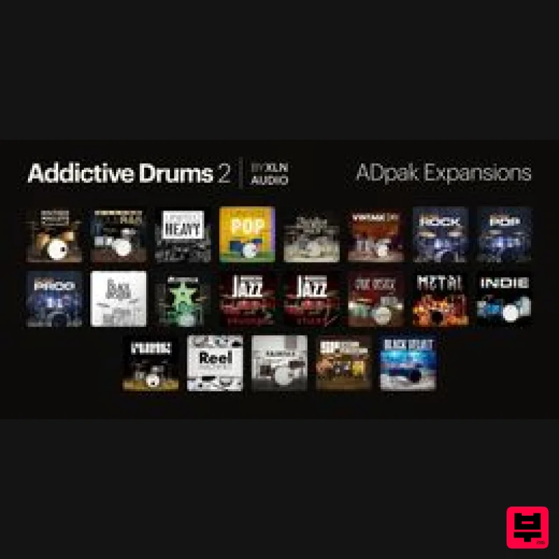 XLN Audio Addictive Drums - ADpaks - Virtual Instruments