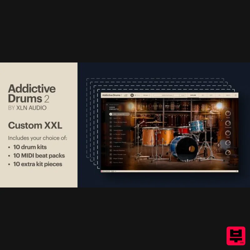 XLN Audio Addictive Drums 2: Custom XXL Collection - Complete Collection