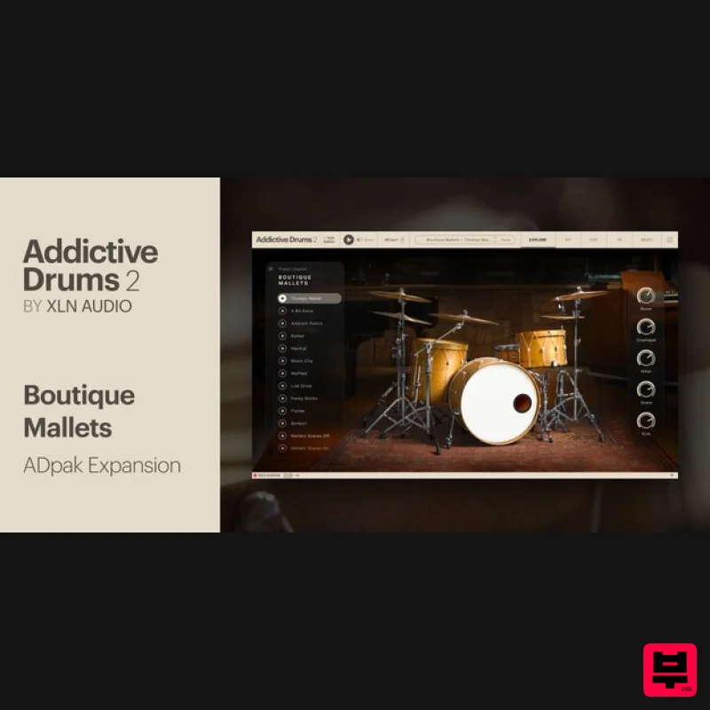 XLN Audio Boutique Mallets ADpak - Expansion Packs