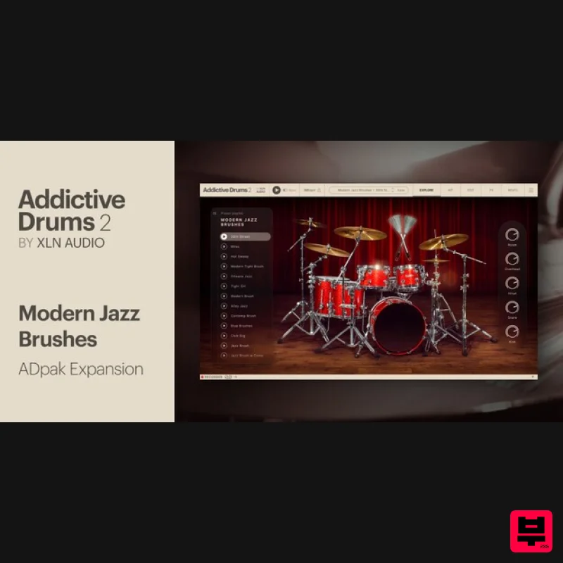 XLN Audio Modern Jazz Brushes ADpak - Expansion Packs