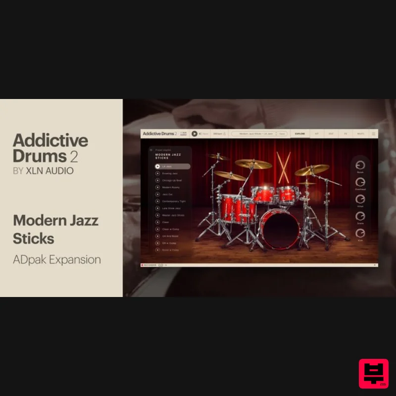 XLN Audio Modern Jazz Sticks ADpak - Expansion Packs